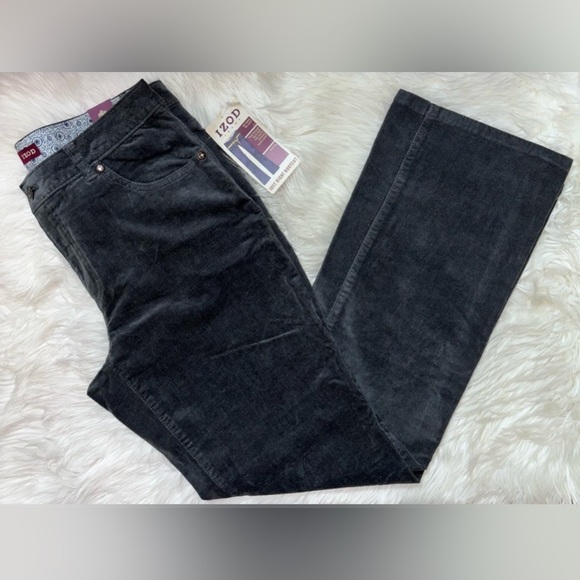 IZOD Matchstick Just Right Bootcut Corduroy Pants Size 12 NWT - Picture 6 of 10